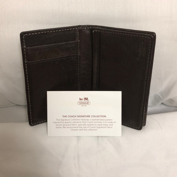 Coach Brown and Tan C Pattern Wallet - Picture 2 of 2
